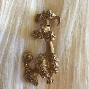 AVON GOLD POODLE BROOCH‎